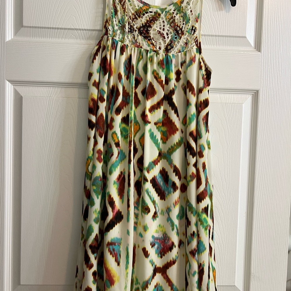 Colorful Patterned Maxi Dress